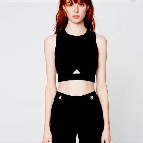 Rebecca Minkoff Splash Top Cutout Satin Top M - Picture 2 of 3